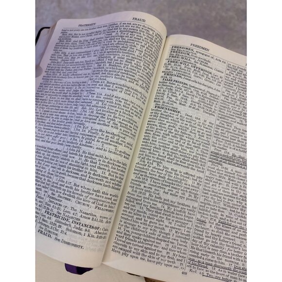 Naves Topical Bible A Digest Of The Holy Scriptures Southwestern Company Vintage - Picture 8 of 14